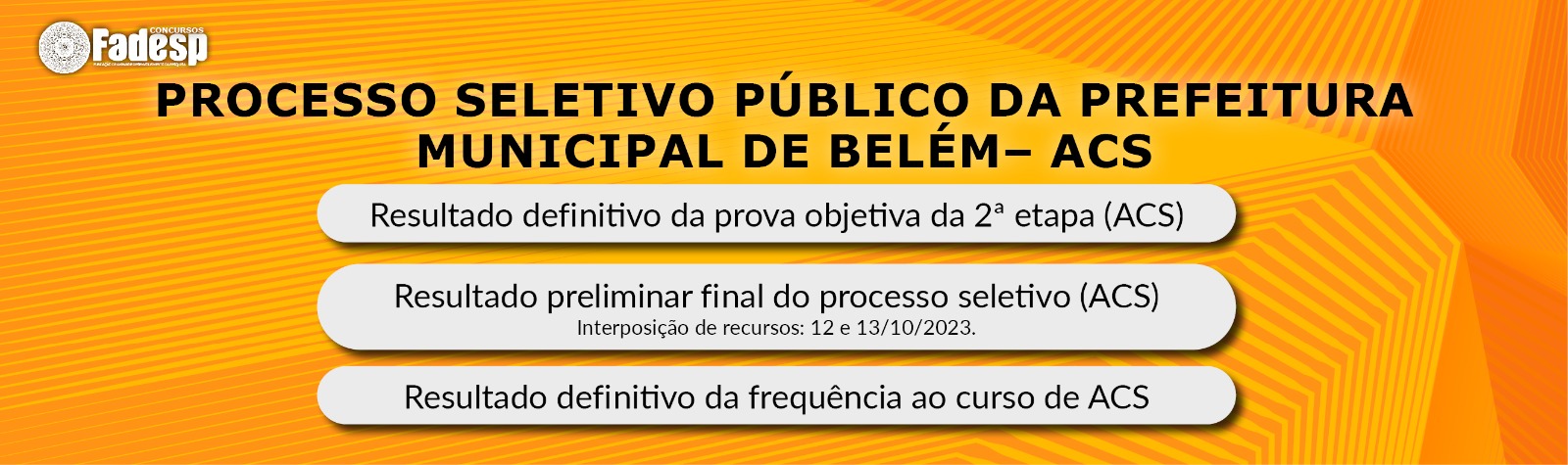 Resultados De Acs Do Psp Bel M Fadesp