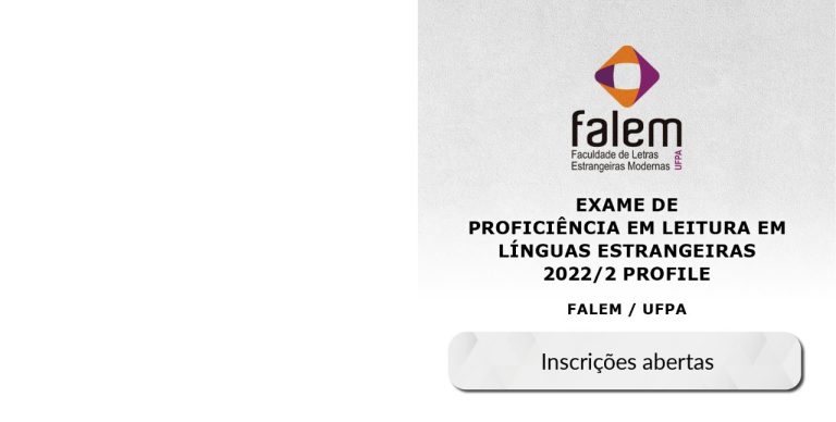 Read more about the article Inscrições abertas para o Exame de Proficiência em Leitura em Línguas Estrangeiras (PROFILE)