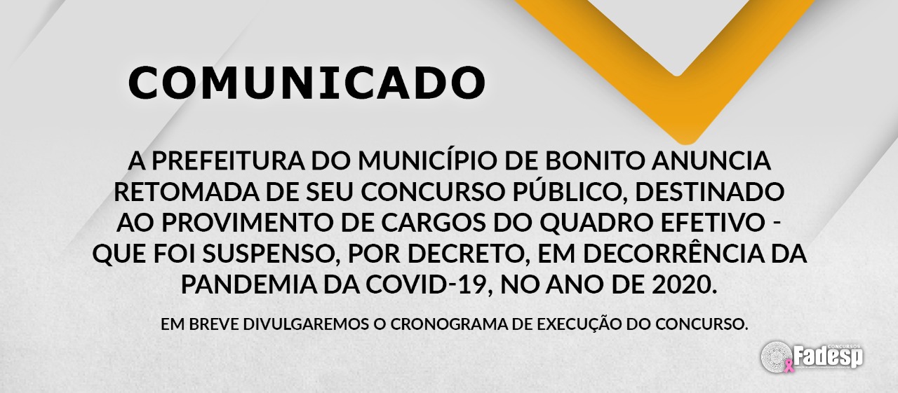 Leia mais sobre o artigo COMUNICADO!