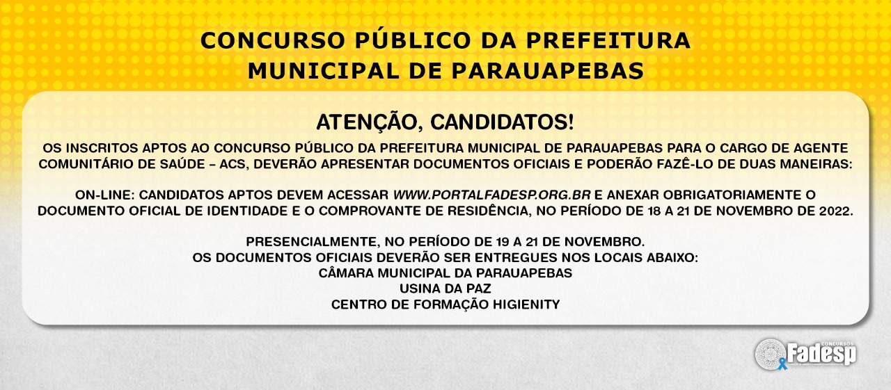 Concursos – FADESP