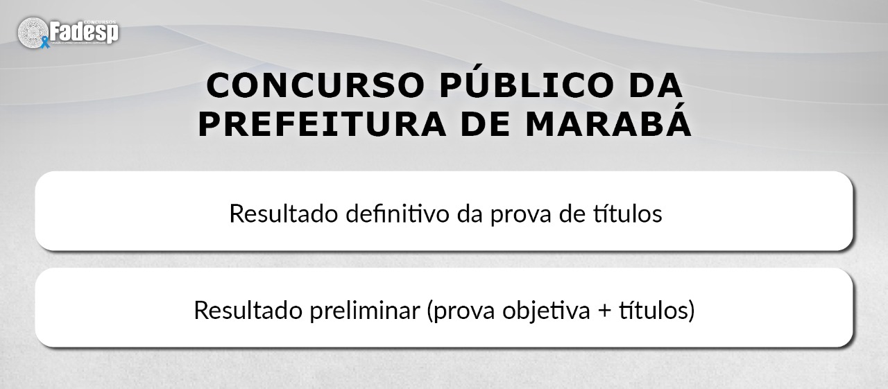 Confira o resultado preliminar do Concurso Público da Prefeitura de Marabá!