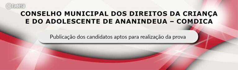 Leia mais sobre o artigo Confira a relação de candidatos aptos do COMDICA