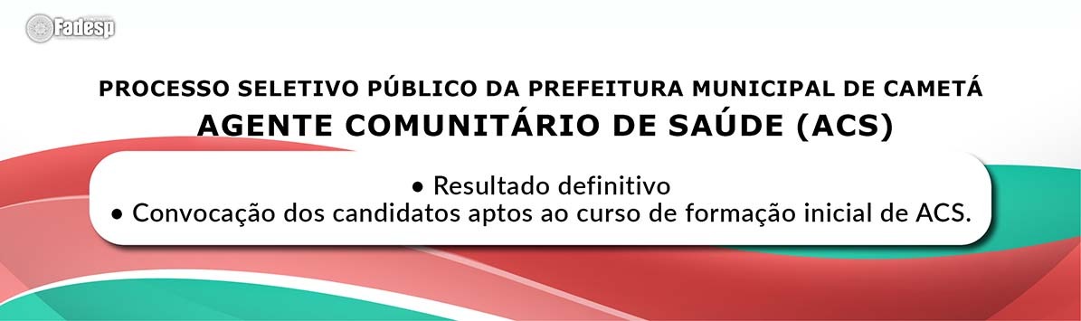 Leia mais sobre o artigo Confira resultado definitivo e convocação do PSP de Cametá!