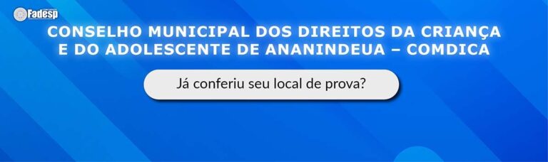Leia mais sobre o artigo COMDICA: já conferiu seu local de prova?