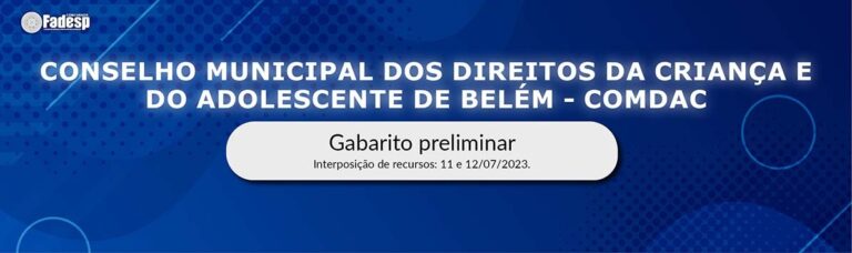 Leia mais sobre o artigo COMDAC: confira o gabarito preliminar