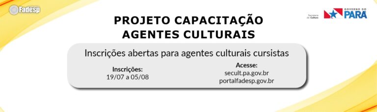 Leia mais sobre o artigo CAPACITAÇÃO AGENTES CULTURAIS