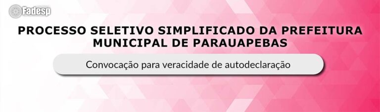 Leia mais sobre o artigo PARAUAPEBAS: convocação para veracidade de autodeclaração