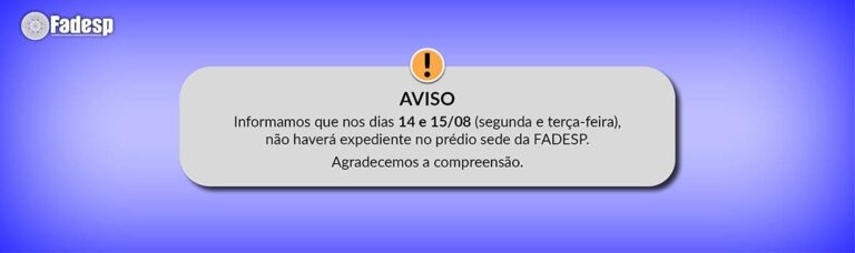 Leia mais sobre o artigo Aviso de expediente