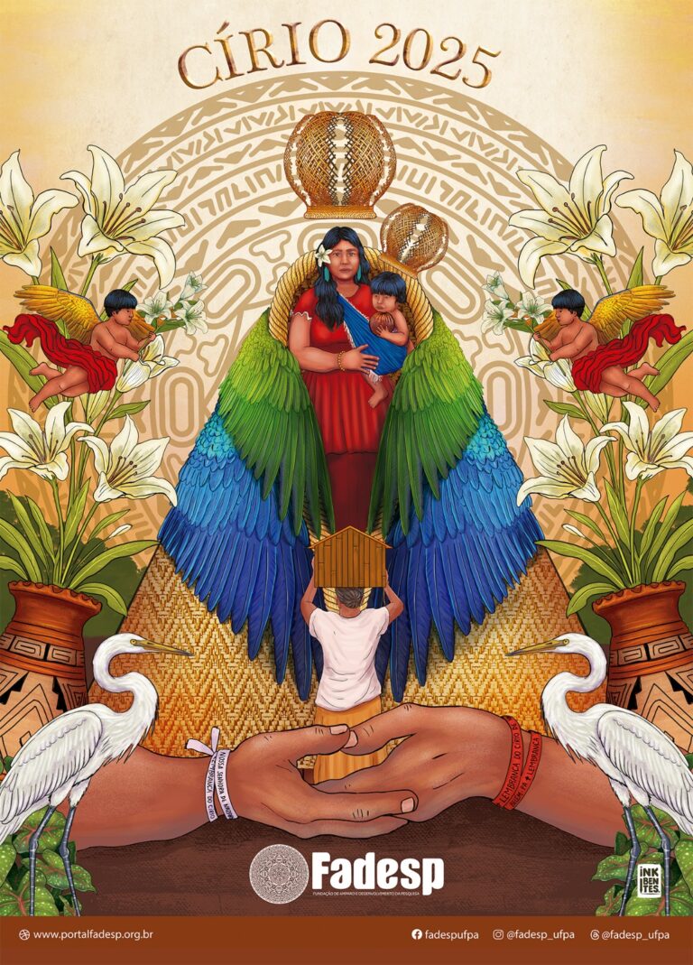Leia mais sobre o artigo Cartaz do Círio 2025 da FADESP celebra tradição, fé e territórios